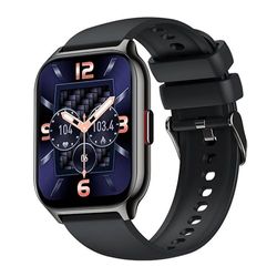 Smartwatch Cool Nova Silicone Zwart (Oproepen, Gezondheid, Sport)