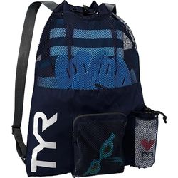 TYR Unisex's Big Mesh Mummy Backpack Bag, Navy, One Size