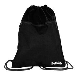 PASO BeUniq, Sac de Sport à Cordon Unisex Kids, Noir, 46 x 37 cm