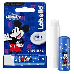 LABELLO Musse Pigg Limited Edition Disney (1 x 5,5 ml), fuktgivande läppbalsam för barn, vårdande läppbalsam med långvarig fukt