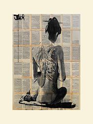 The Art Group Loui Jover (gång) – monterat tryck 30 x 40 cm, papper, flerfärgad, 30 x 40 x 1,3 cm