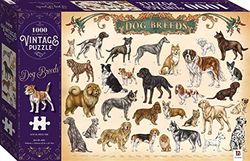 Hinkler Books 9354537001919 Vintage Puzzle: Dog Breeds, 1000 Pieces