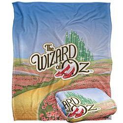 THE WIZARD OF OZ Silky Touch Super Soft Throw Blanket 152 x 127 cm
