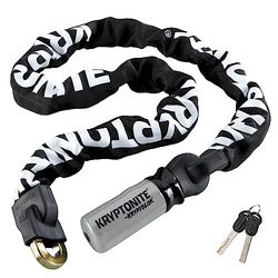 Kryptonite (001874) Corrente integrada anti-roubo - Kryptolok 912 (9,5 x 1200 mm), cadeado de qualidade unissexo para adulto, preto (Black), 9,5 x 120 cm
