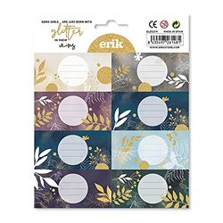 Erik® Etiketten Glitter - 16 Zelfklevende Stickers