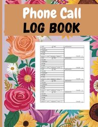 Phone Call Log Book