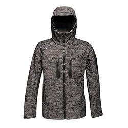 Taktiska trådar professionell konstfull vattenavvisande 3 lager softshell jacka, S, RockGreyMarl, 1