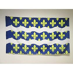 AZ FLAG - Drapeau Seine-et-Marne - 150x90 cm - Drapeau Département Français - Île-De-France 100% Polyester avec Fourreau et cordelette - Pavillon 110 g