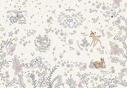 Komar Papel de parede fotográfico Disney | Best of Friends, 368 x 254 cm, decoração de parede, Bambi, bumbo, Marie, Baby, quarto das crianças, quarto de bebé, decoração de parede, 8-4023