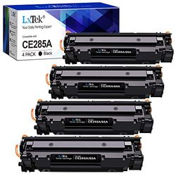 Compatible Toner Cartridge Replacement for HP 85A CE285A Compatible with Laserjet Pro P1102W P1102 P1106 M1132MFP M1217NFW M1212NF M1132 P1100 M1136 M1210 M1212 M1213NF (Black,4-Pack)
