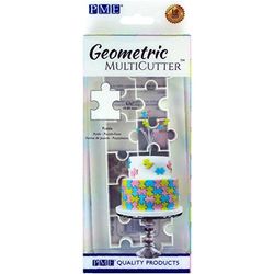 PME GMC151 Emporte-pièce géométrique pour décoration de gâteau – Puzzle, Petite Taille, 1,9 cm, Blanc, S