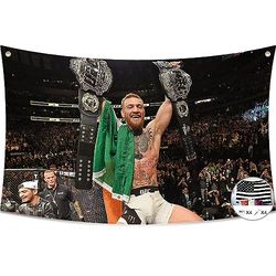 Probsin Conor Boxning McGregor flagga 91 x 152 cm motiverande flagga banderoll festtillbehör gårdsskyltar heminredning hängande affisch för college rum man grotta välkommen fotobakgrund med