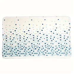 MSV Brest Blue Microfibre Bath Mat 45 x 75 cm