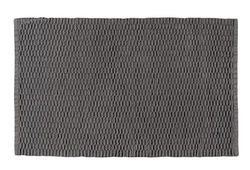 WENKO Tapis de bain Mona, tapis de bain antidérapant, grand tapis de sortie de cabine de douche, tapis absorbant l'humidité pour la salle de bain 100% coton, 50x80 cm, Gris