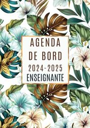 Agenda de bord 2024/2025 Enseignante: Carnet de Bord pour 2024-2025 | Calendrier et Vacances Scolaire, Planificateur de Cours | Semainier, Format A4.
