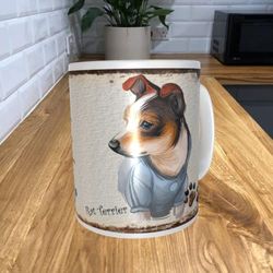 Shawprint Limited Rat Terrier 11oz Coffee Mug My Dog's Rules Theme 1180DRMUG