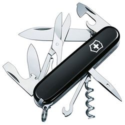 Victorinox Climber, Navaja Multiuso Suiza, Cuchillo bolsillo, Regalo, 14 Funciones, Hoja grande, Sacacorchos