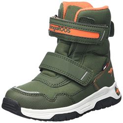 KangaROOS K-MJ Sharp V RTX, Zapatos de High Rise Senderismo, Military Green/Neon Orange, 26 EU