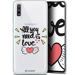 Beschermhoes voor Samsung Galaxy A70, ultradun, Love All U Need Is