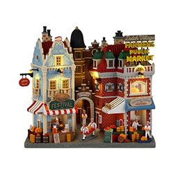 Lemax- Caddington Village Facade: Dutch Cheese Festival & Farmers Market, Multicolore, Taglia Unica, 25868