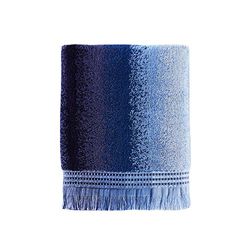SKL Home Eckhart Serviette de Bain rayée Bleu