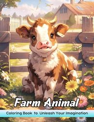 Farm Animal: Adult Coloring Book with Farm Animal for Stress Relief and Relaxation