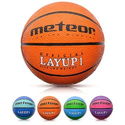 meteor Basketball size 1 Layup Children Kids Youth Basket ball – Size 1 Ideal For Gift – 1 to 10 Years Perfect for Training Soft Mini Basketballs With Non-Slip Surface Indoor Outdoor Junior 1