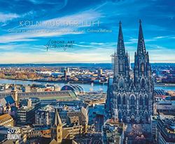 Köln aus der Luft2024 - Calendario da parete 52 x 42,5 cm - Rilegatura a spirale: fotografia droni