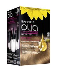 Garnier Olia - Coloração permanente sem amoníaco, com óleos florais de origem natural - tom 7.3 louro dourado