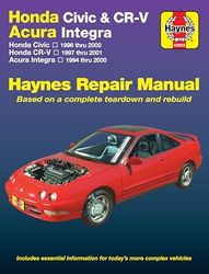 Honda Civic & CR-V, Acura Integra Automotive Repair Manual: Honda Civic 1996 Through 2000, Honda Cr-v 1997 Through 2001, Acura Integra 1994 Through 2000