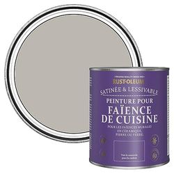 Rust-Oleum Peinture Brune Résistante à l'eau pour Faïence de Cuisine, Finition Satinée - Grenoble 750ml