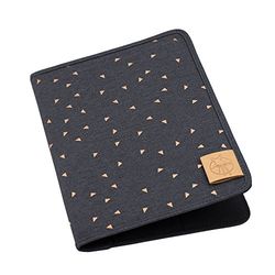 Lässig Housse Carnet de Santé Triangle Gris Foncé