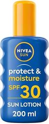NIVEA SUN Solskydd Protect & Moisture Sun Spray SPF30 200 ml