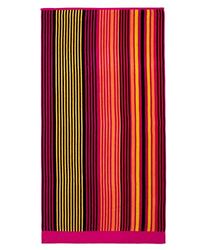 Gözze Strandhanddoek, 100% katoen, 90 x 180 cm, strepen design, roze/geel/oranje, 10017-82-90180