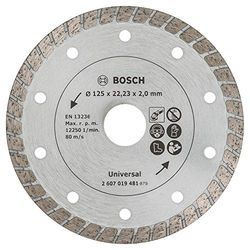 Bosch 2607019481 - Disco de diamante para materiais de construção turbo (diâmetro de 125 mm)