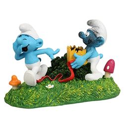 Aqua Della, Figurine Les Schtroumpfs Farceur Action 14,8x9,6x9,5cm, Hautement détaillée et fabriquée en résine de Polyester, Non-Toxique et pH Neutre, pour Les Aquariums d'eau Douce et d'eau de mer