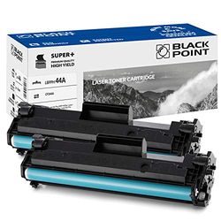 BLACK POINT Toner 2 st. kompatibla med HP 44A CF244A – svart – 15 % mer effektivitet för HP: Laserjet Pro MFP M28A, Laserjet Pro MFP M28W, Laserjet Pro M15A, Laserjet Pro M15W