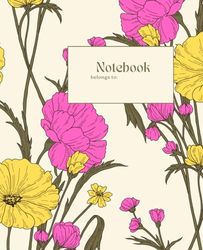 Vintage Flowers Notebook