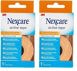 Nexcare Pansements Active Tape, 2,5 cm x 4,5 m, 1/Pansements (Lot de 2)
