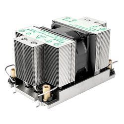 SilverStone Technology XE02-4677, Disipador para CPU de servidor/estación de trabajo 2U con factor de forma pequeño para zócalos Intel LGA4677, SST-XE02-4677B (Negro+Negro)