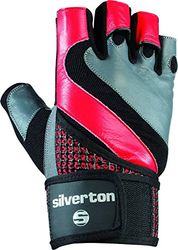 Silverton Power Grid Guantes, Todo el año, Unisex, Color Schwarz/Rot/Grau, tamaño XX-Large