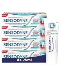 Sensodyne Dentifricio Sensibilità e Gengive, Protezione dello smalto e Trattamento Dei Denti Sensibili e Gengive, Confezione da 4 x 75 ml