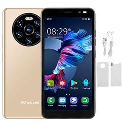 Teléfono móvil desbloqueado, 5,45 pulgadas, CPU de doble núcleo, 512 MB + 4 GB, Cámara dual Apertura F / 1.8 Apertura F / 2.0, Smartphone Dual SIM con batería de 1500mAh para Android 6.0(oro)