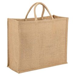 La cordeline Bolso multiuso de tela de yute 25 L, 45 x 19 x 33 cm, color natural
