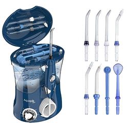 Aquapik® PRO profesjonalna irygator dentystyczny, usuwa płytkę nazębną + zalecany przez dentystów + pielęgnacja implantów i ortodoncji, irygator do jamy ustnej z 8 ustami + 10 poziomami ciśnienia +