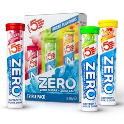 HIGH5 ZERO Electrolyte Tablet - Hydration Tablets Enhanced with Vitamin C - 0 Calories & Sugar Free - Boost Hydration, Performance & Wellness - Triple Pack, 60 Tablets (20x, Pack of 3)