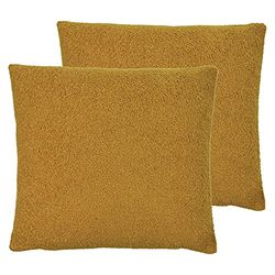 Evans Lichfield Cojines Rellenos de poliéster de Malham Twin Pack, Azafrán, 50 x 50cm, 2