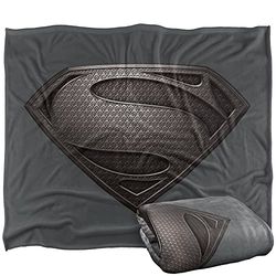 SUPERMAN MAN OF STEEL LOGO Silky Touch Super Soft Throw Blanket 152 x 127 cm