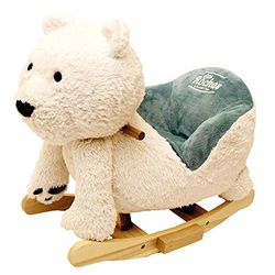 GERARDO'S Toys GT67018, Animal balancín de con Sonido, Caballito balancín de Madera, Mecedora Infantil, Animal balancín bebé a Partir de 1 año.