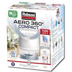 Rubson AERO 360° Absorbeur d'humidite sal de bain (1 appareil 1 recarga de 450 g), desumidificateur anti-odeur, absorção anti-humidite e condensação